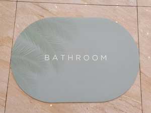 Schnellt rocknend Leicht zu reinigen Wasser absorbieren der Bad teppich Marmor Bade matte Gummi Anti-Rutsch-Bade matten - Product Image 6