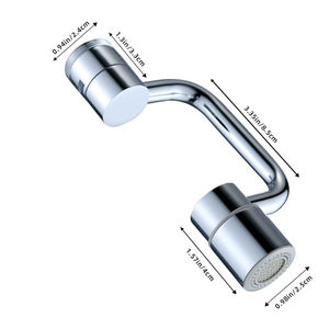 Wholesale Rotating Extender Kitchen Bathroom Zinc Plastic Brass 720 1080 1440 Degree Universal Swivel <b>Robotic</b> Arm Extension - Product Image 2