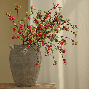 Pommier Mini Fruits Ornements De Fruits Artificiels Branche De Baies De Pomme Artificielle Rouge - Product Image 2