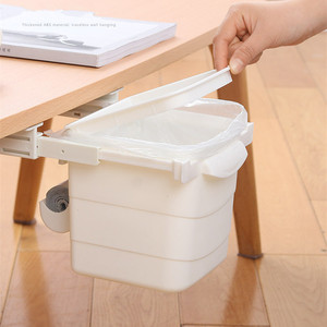 Fabricante Ningbo, accesorios para el hogar, cajón de ABS, cesta de basura extraíble, pequeño cubo de basura colgante, cubo de basura debajo del escritorio para oficina - Product Image 3