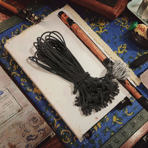 結ばれた状態のゴム紐ループ、ハングタグ用、4インチ、6インチ、8インチの周囲長、コーティング仕上げ、高弾性、バッグ、ホームテキスタイル、靴用 - Product Image 2