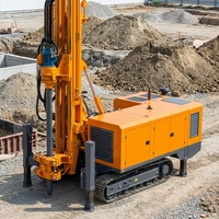 Foreuse hydraulique sur chenilles L-160F pour puits d'eau avec mât pliable, machine de forage portable de 160 m de profondeur pour sites étroits