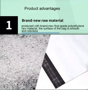 Polythene Logo Custom Printed Envelopes 2 Mil Eco Friendly Poly Mailer Mailing Bags Wholesale Packaging for Express and <b>Socks</b> - Product Image 4