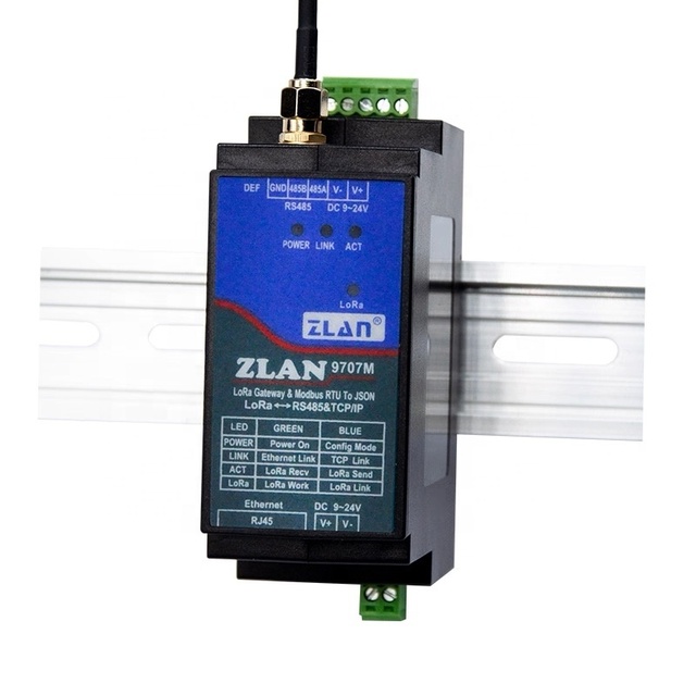 ZLAN9707M Ethernet RS485 to LoRa Industrial Wireless Data Transmission Module