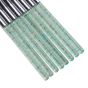 Juego de 8 pinceles de uñas estilo francés con diseño de pétalos de flor, cerdas de fibras artificiales, mango de plástico, herramienta para dibujar en color - Product Image 4