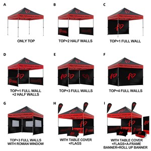 Carpas Personalizadas Económicas <span class=keywords><strong>de</strong></span> 10*15 Pies, Resistentes a la Intemperie, para Ferias Comerciales, Uso en Exteriores para Todas las Estaciones, para Comida o Bebida - Product Image 2