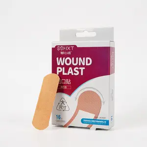 Bandagem adesiva de placas de gesso para feridas, logotipo personalizado, adesivo respirável, impresso personalizado, marca própria, fabricante de bandagens de placas