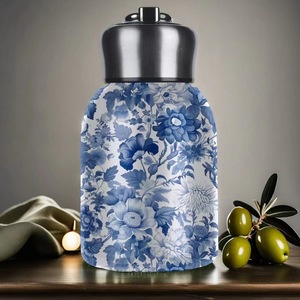 Nuova Tazza Termica Personalizzabile KOI con Motivi di Pavone, Peonia e Uccelli, in Acciaio Inox 304, Portatile, Mini, Carina, da Tasca, Regalo - Product Image 5