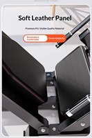 Machine de musculation 2-en-1 Leg Press et Hack Squat 45 degrés, en acier robuste, réglable, à charge par plaques, pour usage commercial en salle de sport