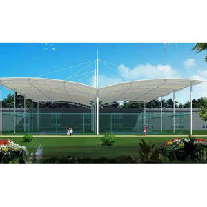 Cubierta de Acero Prefabricada para Centro Deportivo, Techo de PVDF para Cancha de Tenis/Pista de Pádel/Pabellón Deportivo/Gimnasio de Baloncesto/Fútbol - Product Image 1