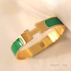 Pulsera de Moda para Mujer en Acero Inoxidable que No se Desvanece con Diseño H - Product Image 5