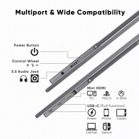 Mini extension multi-écran Lcd type C 14 15.6 pouces pour ordinateur portable avec support, moniteur portable à affichage mobile