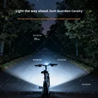 Lampe avant de vélo Raylights RB-553 pour la conduite nocturne, en alliage d'aluminium, IP65, lampe torche puissante, équipement d'éclairage pour la route et le VTT