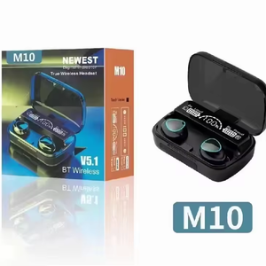 Auricolari TWS <span class=keywords><strong>M10</strong></span> Economici all'Ingrosso, Stereo Hi-Fi 9D, Impermeabili, Cuffie In-Ear, Bluetooth 5.1, Display LED, Auricolari Wireless - Product Image 5