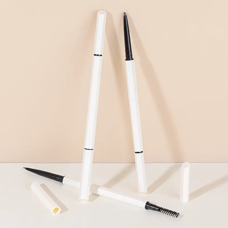 3 Farbe Augenbrauen Bleistift weiße Tube Augenbrauen Stift Patrone wasserdichten Augenbrauen Stift