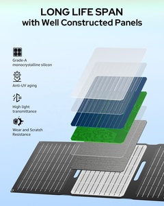 High Quality Monocrystalline ETFE Folding <b>Solar</b> <b>Panel</b> USB Type C 30W <b>Portable</b> <b>Solar</b> Energy Outdoor Camping Phone Charger - Product Image 2