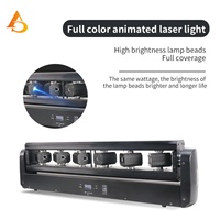 Lumières laser RGB à 6 yeux pour boîte de nuit, projecteur laser couleur pleine pour barre laser LED DMX512, lumière mobile