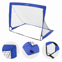 But de football portable pliable en fibre de verre 4x3FT de haute qualité, vente directe usine, facilement démontable pour l'entraînement des enfants