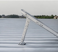 Support de montage de panneau solaire en alliage d'aluminium anodisé avec pieds inclinables réglables pour toits en tôle Marque Zhongxin CN;JIA