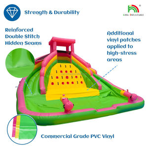 Kommerzielle Wasser rutsche Aufblasbare Kinder Outdoor Double Lane Aufblasbare Wasser rutschen mit großem Splash Pool - Product Image 2