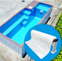 Couvertures de piscine container personnalisées, Couvertures de piscine à débordement personnalisées, Couvertures PC pour piscine privée, Couvertures électriques, Couvertures de piscine mobiles
