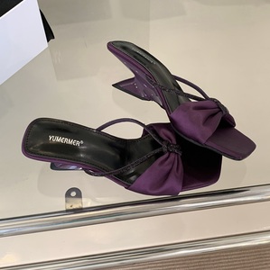 Sandales à talons de 5 cm pour femmes, confortables et décontractées, avec strass - Product Image 4