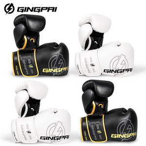 Guanti da Boxe Professionali GINGPAI in Pelle Bovina con Impugnatura Elastica per Arti Marziali, Allenamento Libero, Muay Thai, Sacco da Boxe, Sanda, Combattimento - Product Image 6