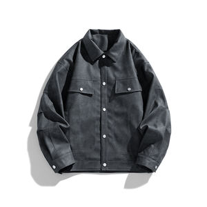 Chaqueta de cuero con logotipo personalizado, chaqueta de cuero para hombre, uniforme de béisbol americano para motocicleta, nueva colección de primavera y otoño. - Product Image 3