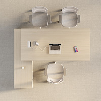 Bureau de direction moderne et élégant en PVC pour usage commercial