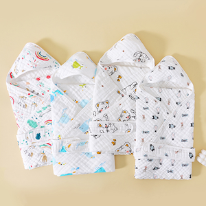 Bata de Baño con Capucha para Bebé, Toalla de Baño para Niños, Mantas Mualin con Capucha para Recién Nacidos - Product Image 4