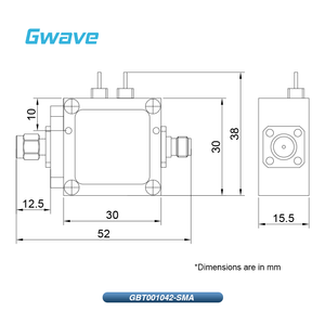 स्मा पूर्वाग्रह टी आर एफ 10 mhz आवृत्ति रेंज 1000ma और 72 वोल्ट डीसी रेटेड 4.2 - Product Image 5