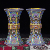 Vase à fleurs vintage fait à la main, Collection artistique, petits vases