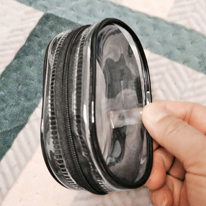 Transparent Earphone Storage Bag With Zipper Anti Dust Portable Organizer For Travel Cable Storage Case Small Size Frosting - Product Image 4