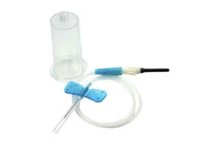 Ago a Farfalla 23G per Prelievo Sanguigno Sicuro, Set per Infusione Endovenosa a Basso Dolore per Flebotomia Medica e Cliniche Veterinarie - Product Image 1