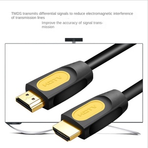 HDTV 4K 19 + 1 câble tête bicolore peau noire avec Ethernet veste en PVC plaqué or 1.5m à 20m vidéo pour câble HDTV pour projecteur - Product Image 6