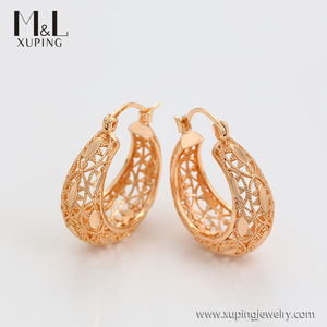 Boucles d'oreilles Huggie, bijoux fantaisie, couleur <span class=keywords><strong>or</strong></span> 18K, pas <span class=keywords><strong>de</strong></span> pierre, style Court, motif creux, nouvelle collection, ML42843 - Product Image 4