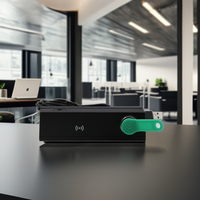 Lecteur multifonctionnel POS Combo LIF, matériau ABS, lecteur RFID, lecteur d'empreintes digitales, lecteur MSR, lecteur Ibutton, lecteur NFC, interface HID-USB, 13,56 MHz