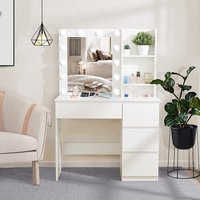 Meuble de luxe portable mural moderne pour fille, coiffeuse, commode, chaise, bureau de maquillage, meubles de maquillage