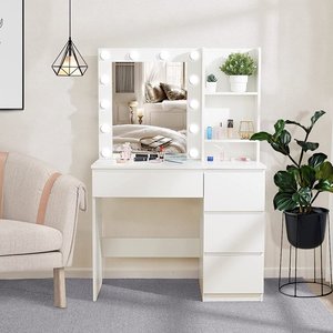 Đồ Nội Thất Sang Trọng Ý Tưởng Xách Tay Treo Tường Cô Gái Hiện Đại Dressing Vanity Bảng Tủ Tủ Ghế Trang Điểm Bàn Trang Điểm vanities - Product Image 3