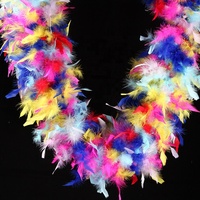 Boas en plumes de dinde multicolores / Chandelles, différents poids disponibles, idéaux pour les couronnes DIY, les bouquets et les décorations de Noël