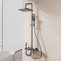 Meilleure vente en stock : Ensemble de douche thermostatique à touches piano, 4 modes, 4 sorties, jet doux, chromé – Le favori d'Europe et d'Amérique