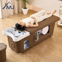 Lit chauffant inclinable multifonctionnel pour salon de thérapie par l'eau Spa Thai Massage Shampooing