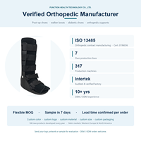 Botte de marche personnalisée ODM OEM haut de gamme avec doublure, certifiée CE ISO, sangle à fente fixe, sécurisée, anti-glissement, aspect soigné, grande semelle en TPR