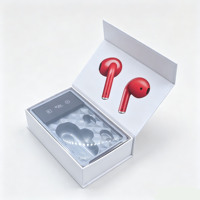 Caja de embalaje de auriculares Bluetooth inalámbricos personalizados de alta calidad caja electrónica Simple pequeña caja de impresión de logotipo colgante para auriculares