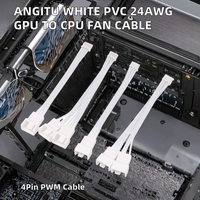 Câble adaptateur PWM personnalisé multi-prises 24AWG GPU PH2.0 4 broches vers 1x/2x ventilateur CPU, 10 cm, cuivre étamé pour cartes graphiques d'ordinateur