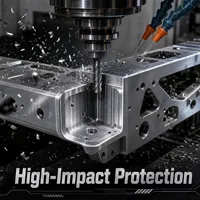 Profil de châssis de pare-chocs en aluminium CNC robuste pour robot industriel AGV AMR