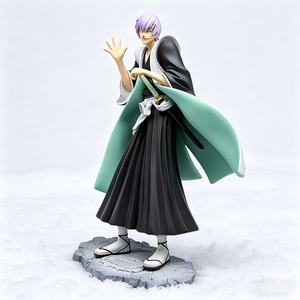 Statua <span class=keywords><strong>Samurai</strong></span> in Stile Anime, Scala 1/7, Figura Collezionabile in Resina Dipinta a Mano, Elegante Scultura di Guerriero in Kimono per Appassionati Adulti - Product Image 6