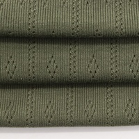 Gran oferta, tela de lunares de Spandex de rayón ecológica, 180gsm, textil suave transpirable para bebés para ropa deportiva, ropa deportiva de poliéster