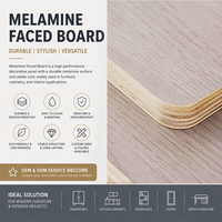Contreplaqué mélaminé à texture personnalisée, vente en gros de l'usine de Linyi pour la fabrication de mobilier de bureau moderne