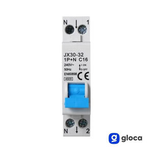 ตัวแบ่งวงจรขนาดเล็ก1P + N C16 240V 50Hz ราง DIN 4.5kA ใช้ในครัวเรือน - Product Image 3